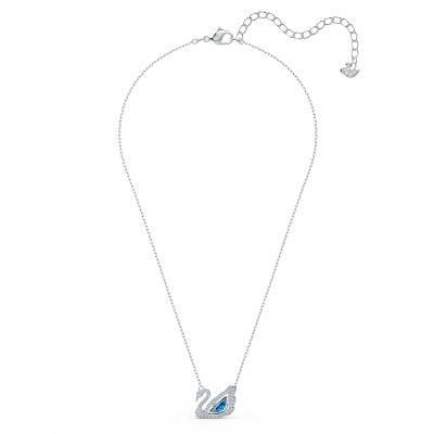 Collar Dancing Swan - Azul, baño de rodio