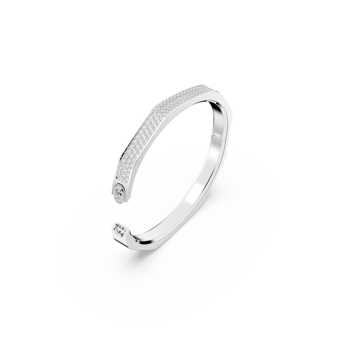 Brazalete Dextera - Forma octagonal, Blanco, Baño de rodio