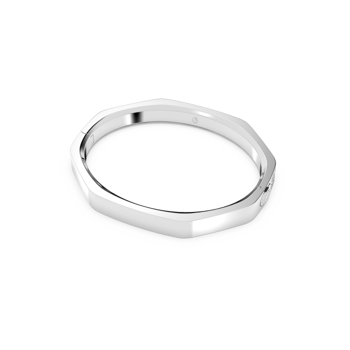 Brazalete Dextera - Forma octagonal, Blanco, Baño de rodio