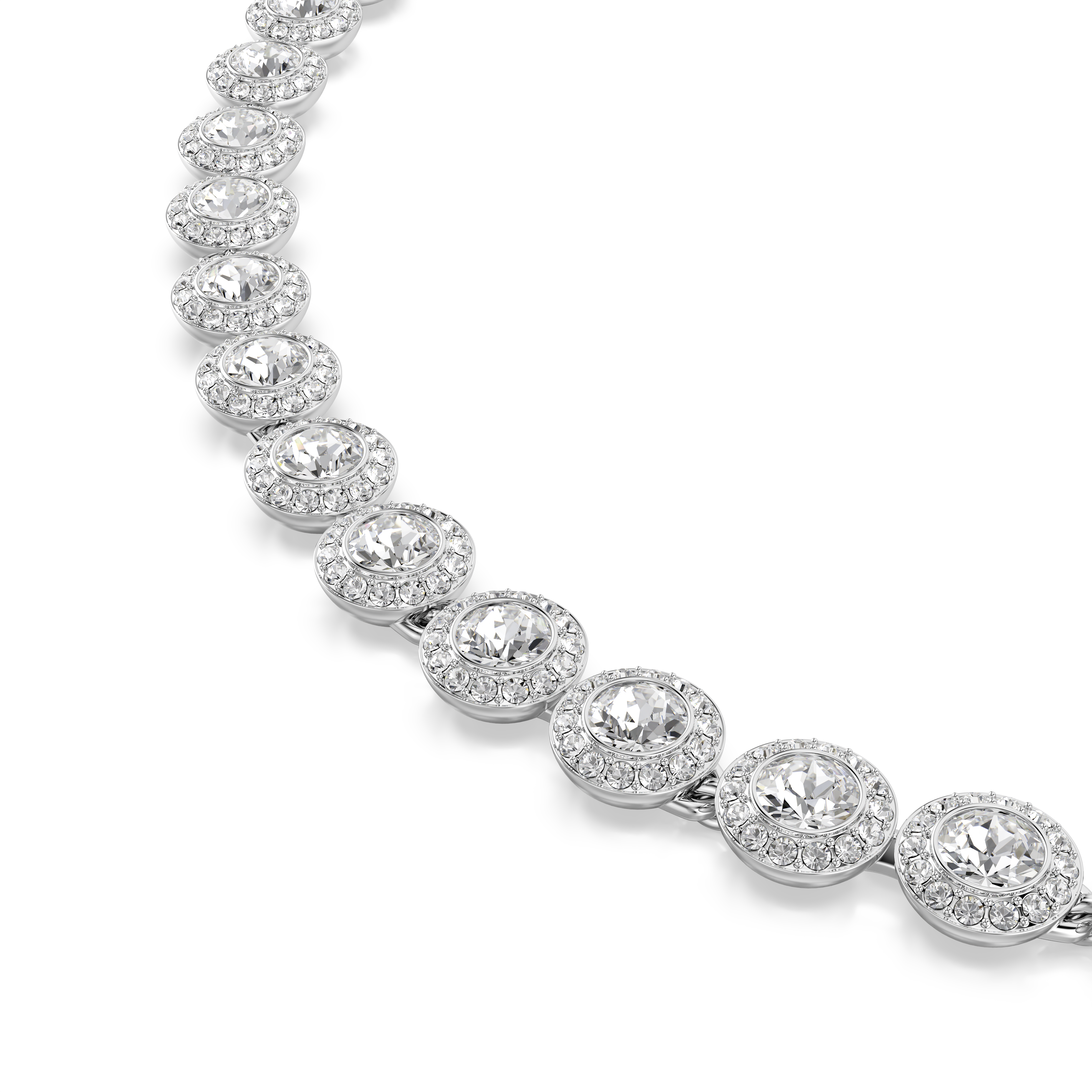 Conjunto Una Angelic, Conjunto (3), Talla redonda, Blanco, Baño de rodio