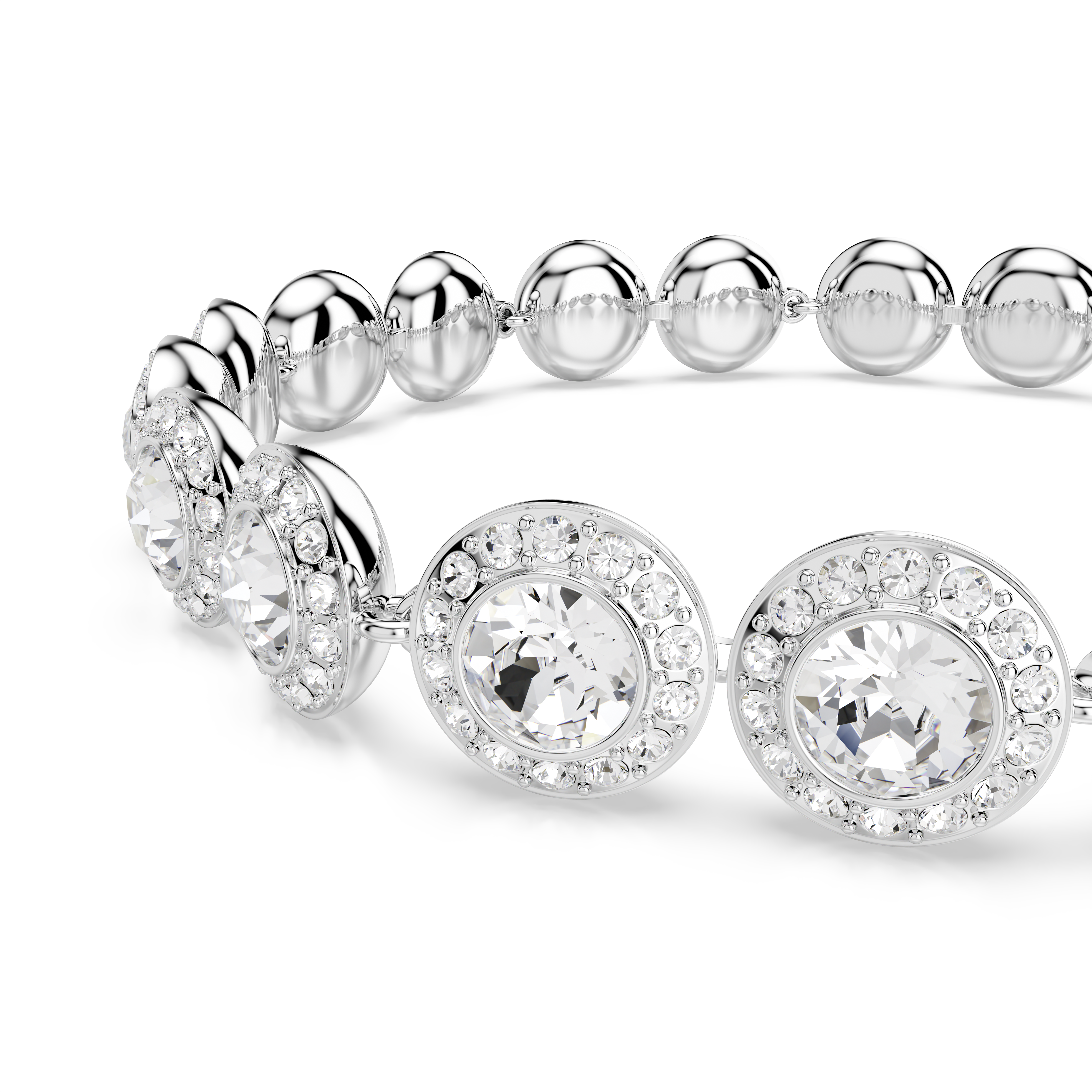 Conjunto Una Angelic, Conjunto (3), Talla redonda, Blanco, Baño de rodio