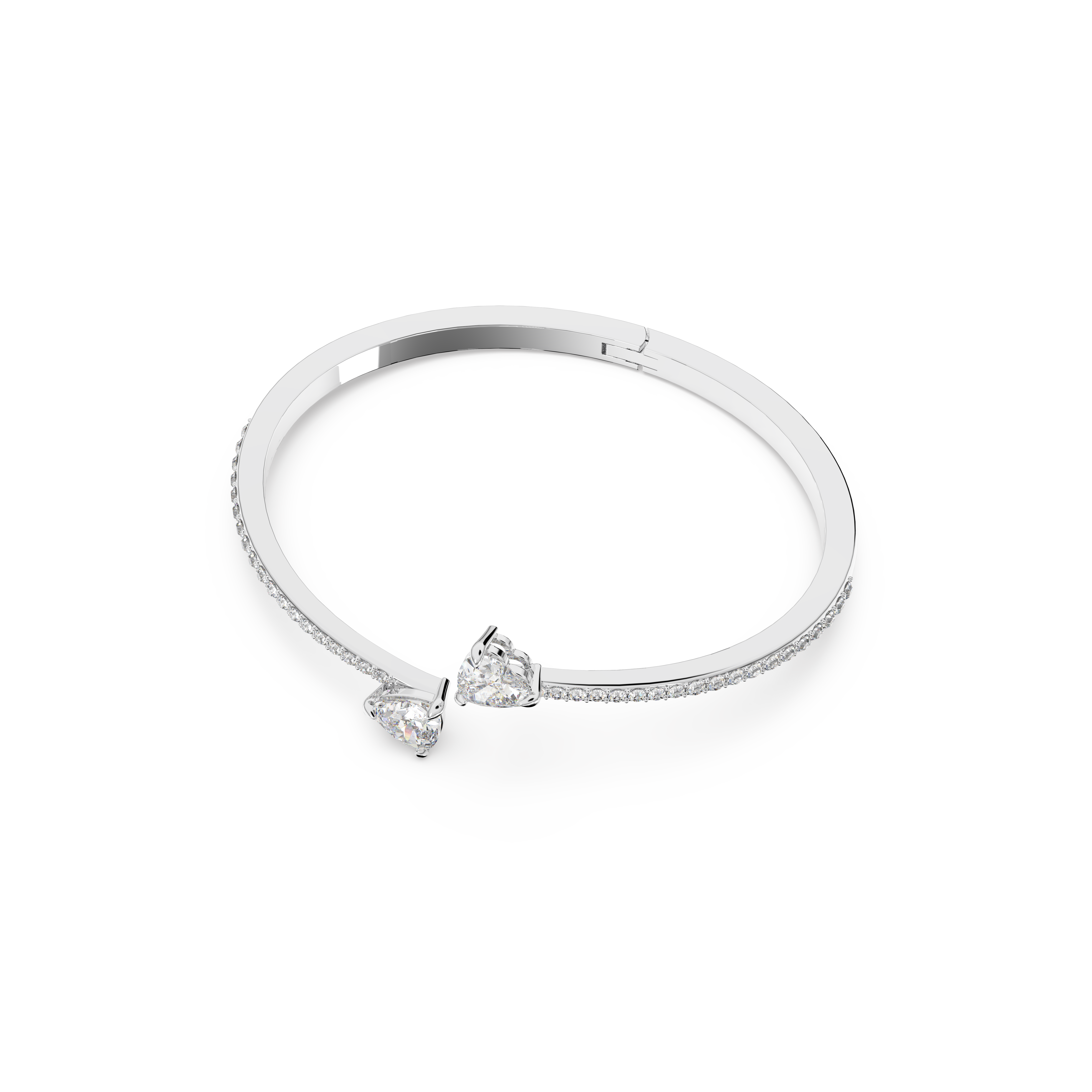 Brazalete Attract Soul Heart - Blanco, baño de rodio