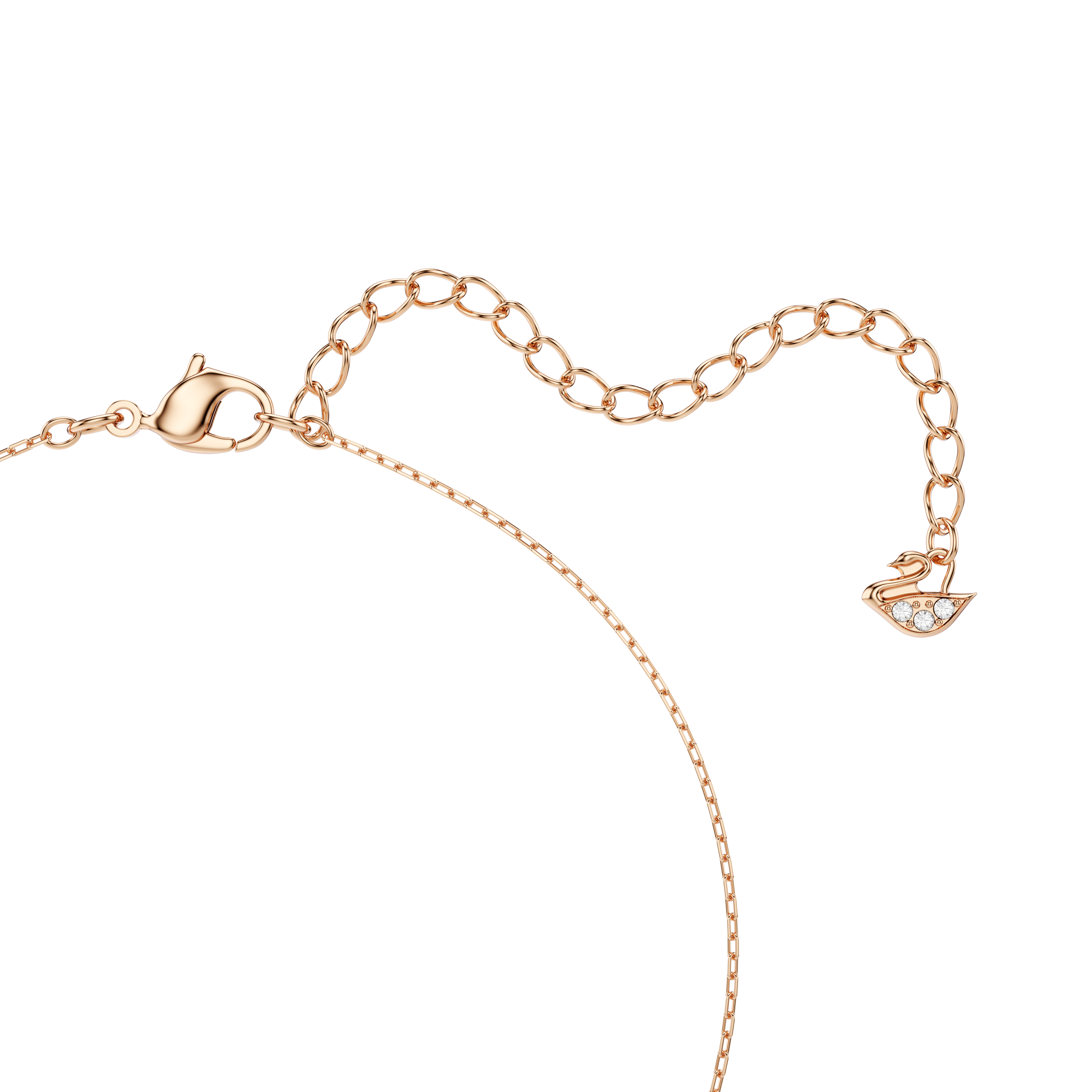 Collar Hyperbola Infinity y corazón, Blanco, Combinación de acabados metálicos